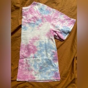 Cropped CK tie dye tee